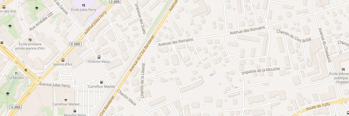 Plan du 7B Av des Romains à Thonon-les-Bains