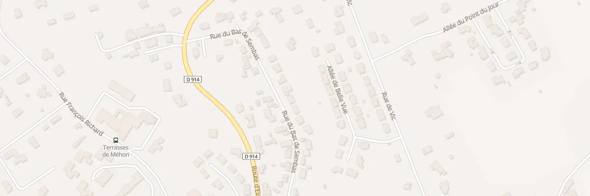 Plan du 46 Rue du Bas de Sembas à Lunéville