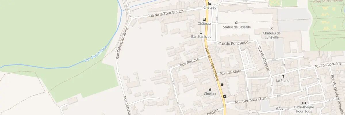 Plan du 8 Rue Pacatte à Lunéville