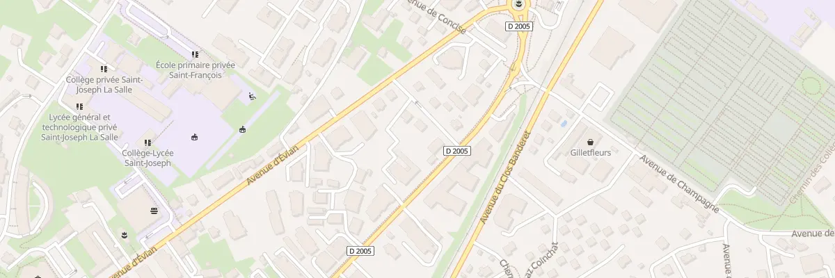 Plan du 5 Rue des Murs Blancs à Thonon-les-Bains