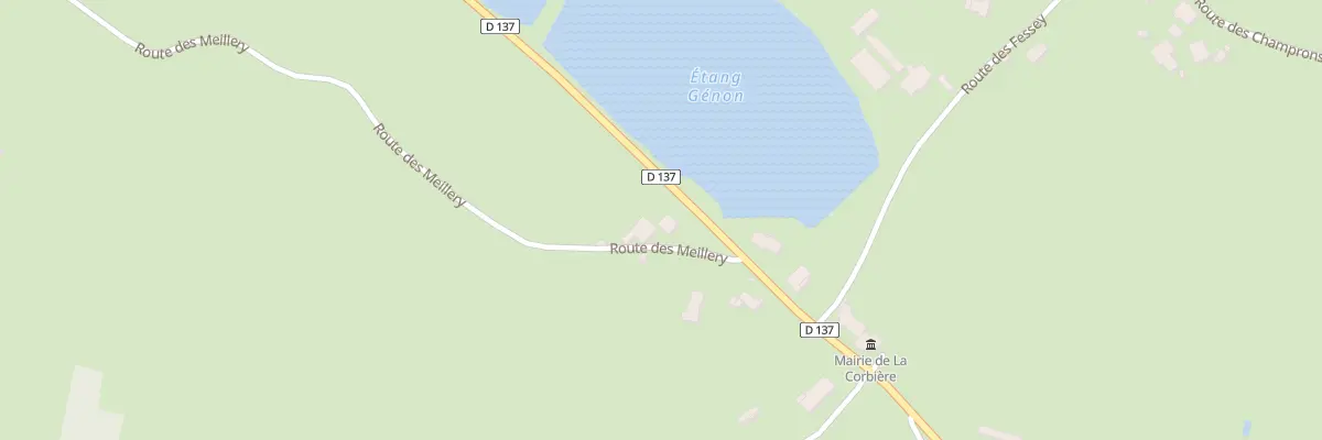 Plan du 2 Rte des Meillery à La Corbière