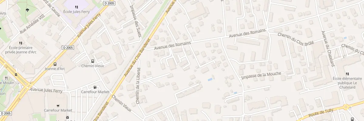 Plan du 9 Av des Romains à Thonon-les-Bains