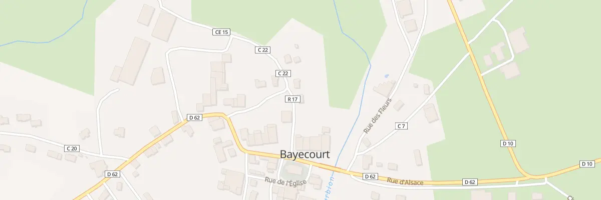 Plan du 86 Rue Chemin de la Langéne à Bayecourt