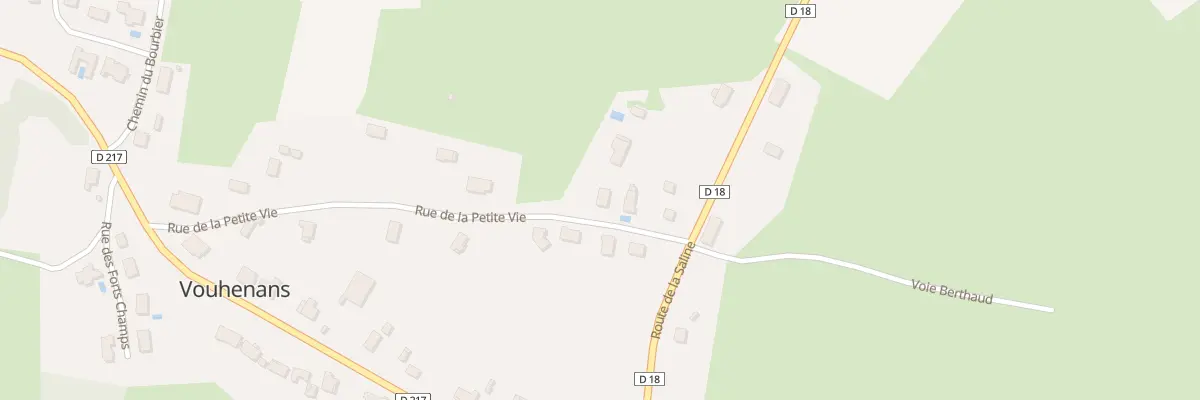 Plan du 17 Rue de la Petite Vie à Vouhenans