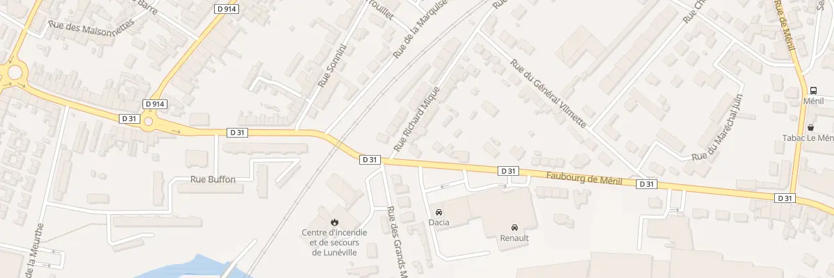 Plan du 59 Rue Mique à Lunéville