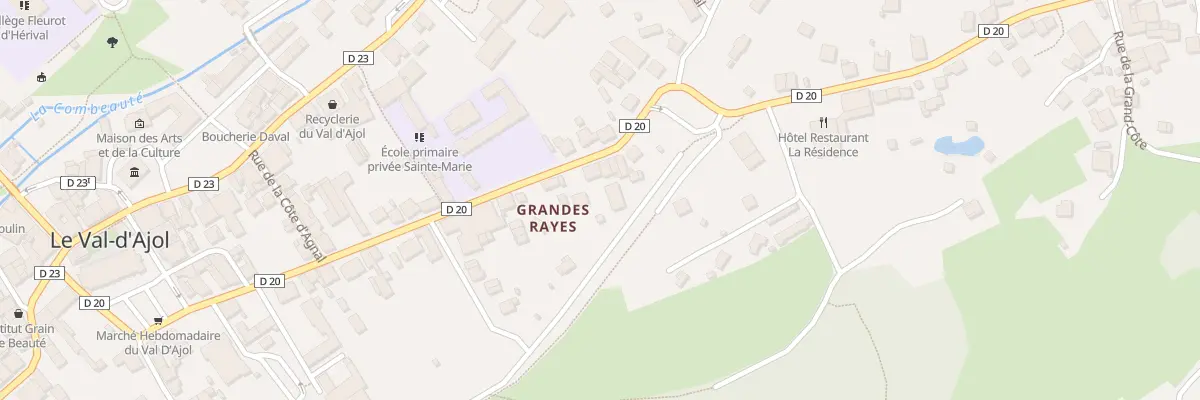 Plan du 13 Av de la Gare au Val-d’Ajol