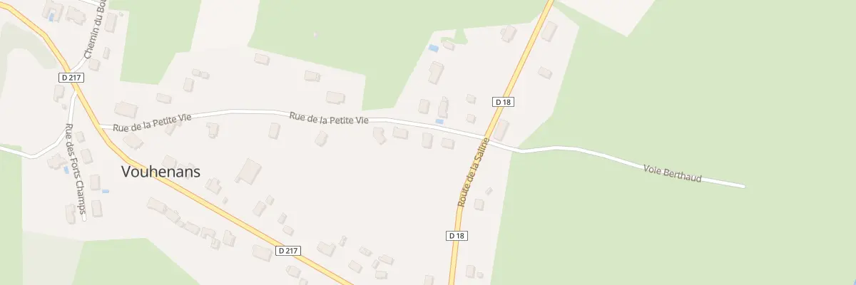 Plan du 16 Rue de la Petite Vie à Vouhenans