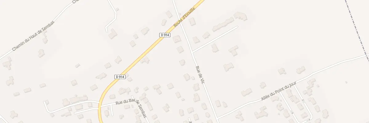 Plan du 47 Rue de Vic à Lunéville