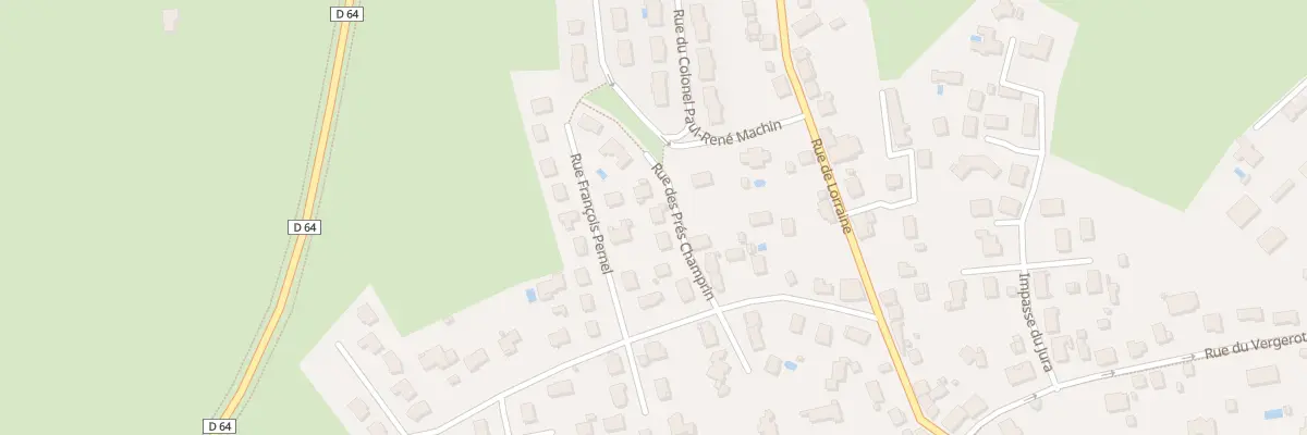 Plan du 7 Rue des Prés Champrin à Lure