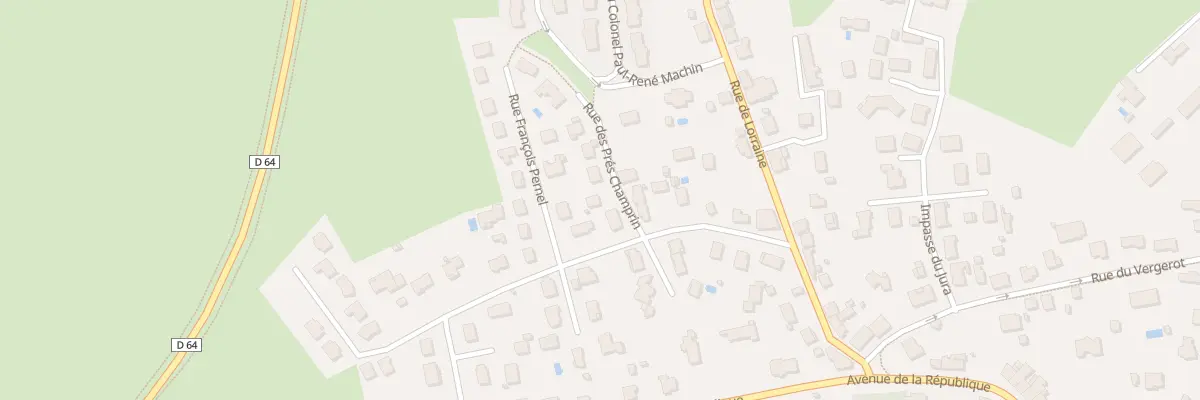 Plan du 3 Rue des Prés Champrin à Lure