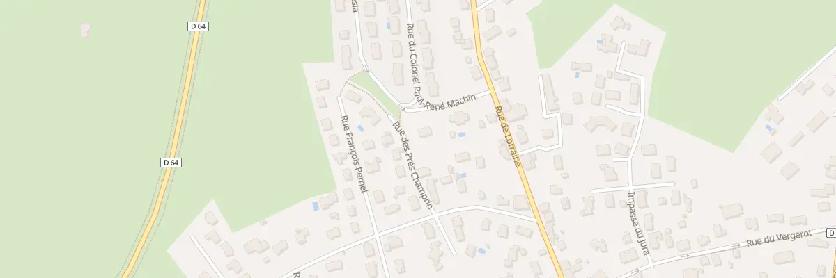 Plan du 4 Rue des Prés Champrin à Lure