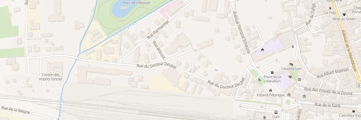 Plan du 22 Rue du Docteur Deubel à Lure