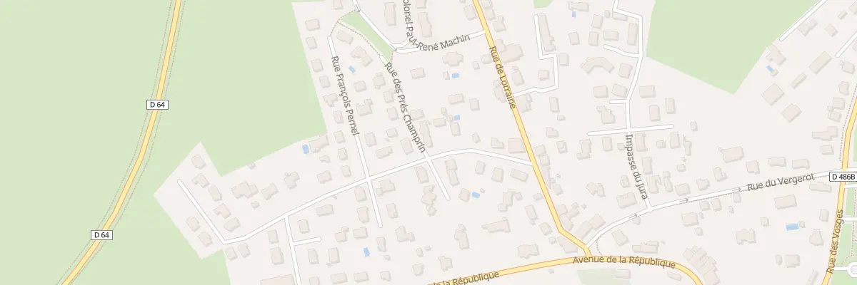 Plan du 2A Rue des Prés Champrin à Lure