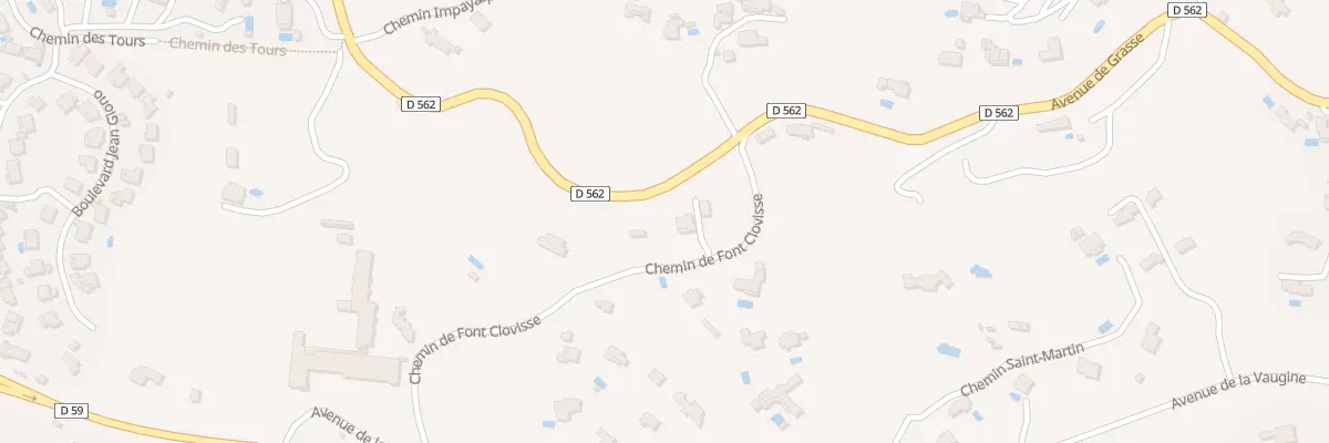 Plan du 327 Che de Font Clovisse à Draguignan