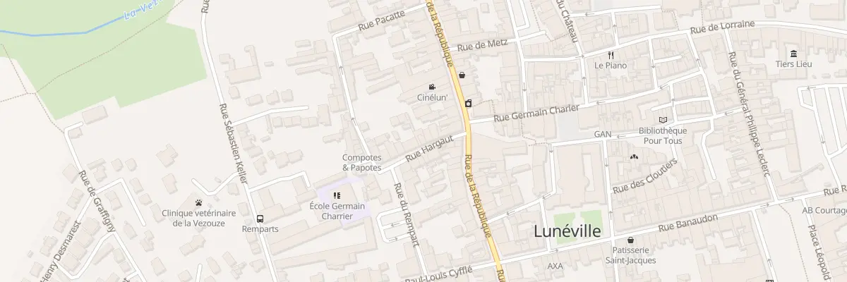 Plan du 6 Rue Hargaut à Lunéville