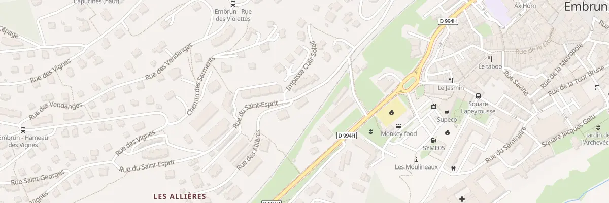 Plan du 1 Rue du Saint Esprit à Embrun