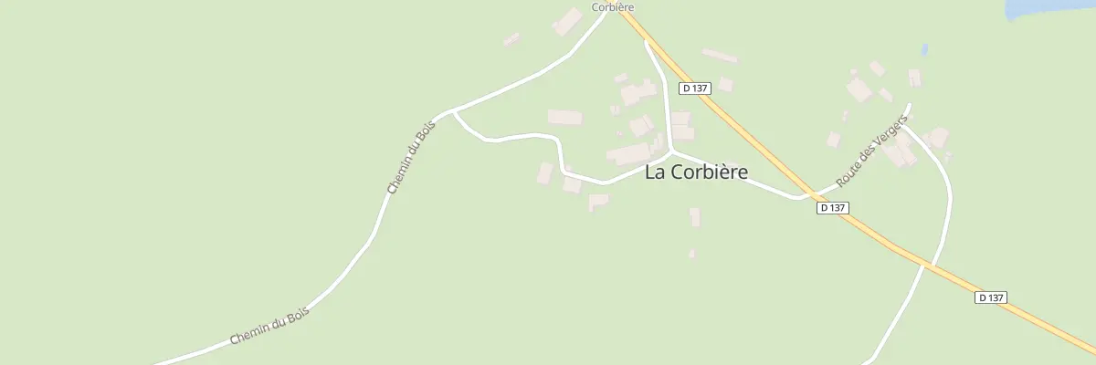 Plan du 6 Rte du Lavoir à La Corbière