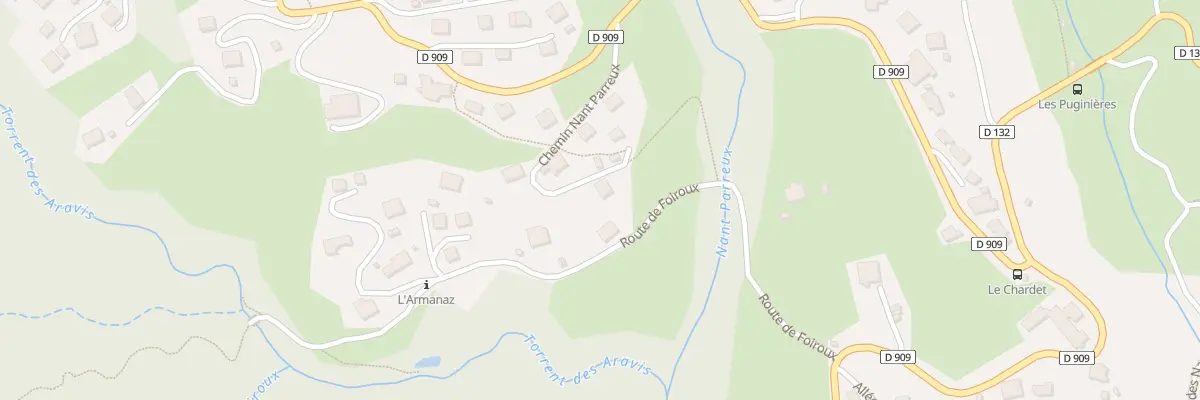 Plan du 226 Che de Nant Parreux à La Giettaz