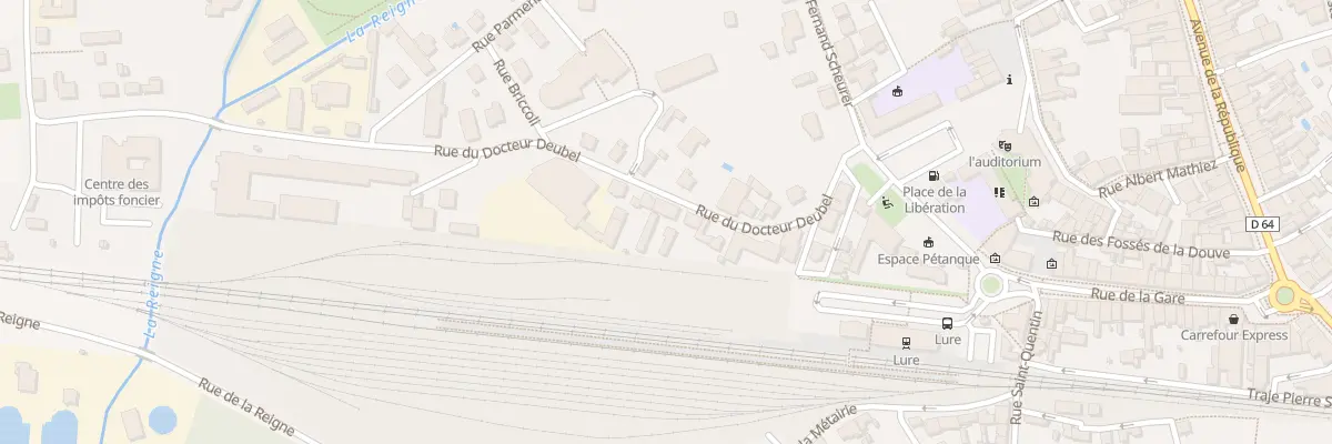 Plan du 21 Rue du Docteur Deubel à Lure