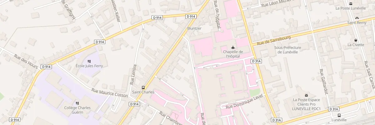 Plan du 12 Rue de l’Abbé Renard à Lunéville