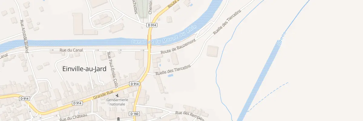 Plan du 1 Rte de Bauzemont à Einville-au-Jard