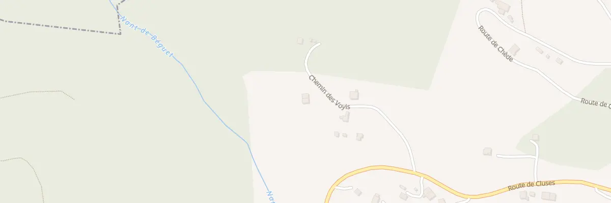 Plan du 225 Che des Voyis à Mont-Saxonnex