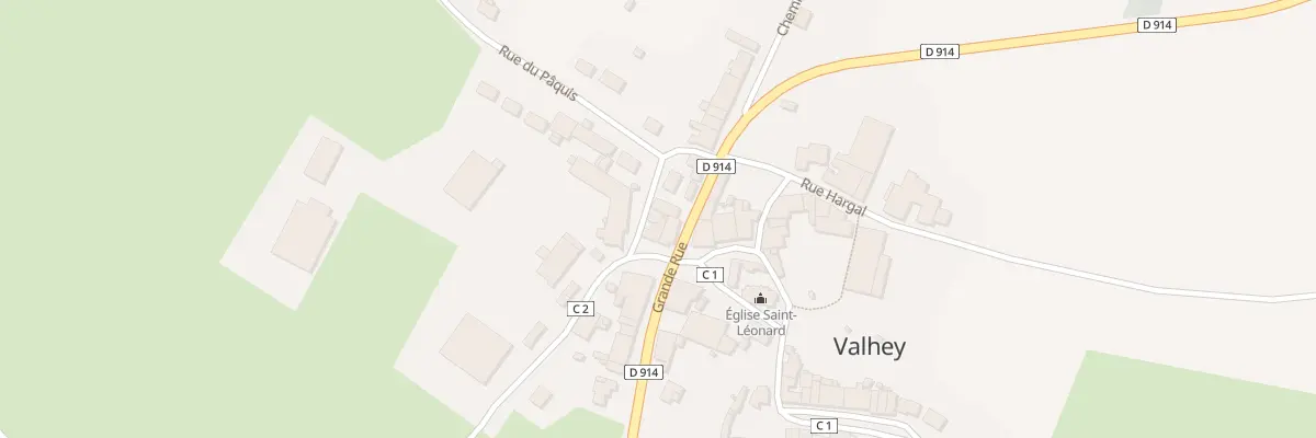 Plan du 2 Rue Grognon à Valhey