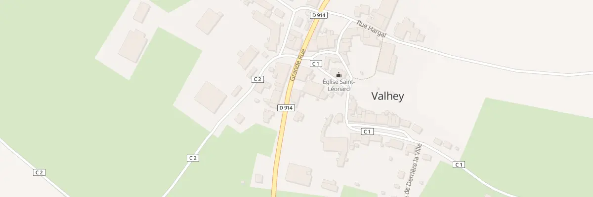 Plan du 2 Grande Rue à Valhey