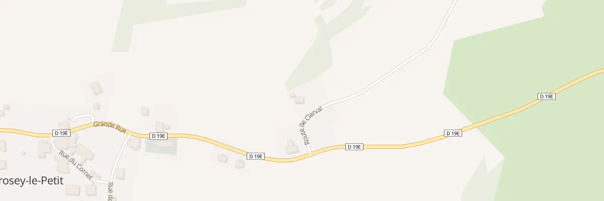 Plan du 1 Rte de Clerval à Crosey-le-Petit