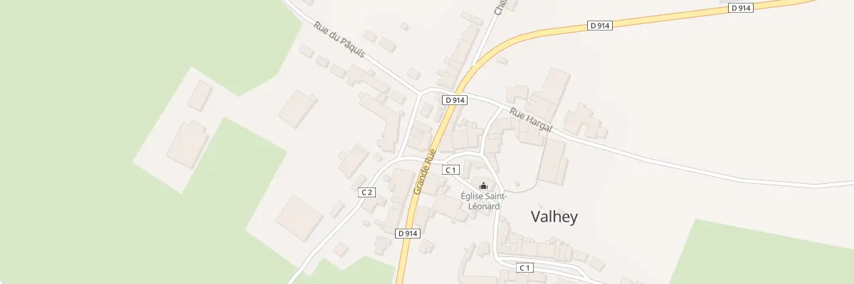 Plan du 9 Grande Rue à Valhey