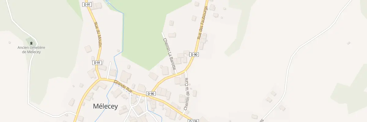 Plan du 7 Rue des Faubourgs à Mélecey