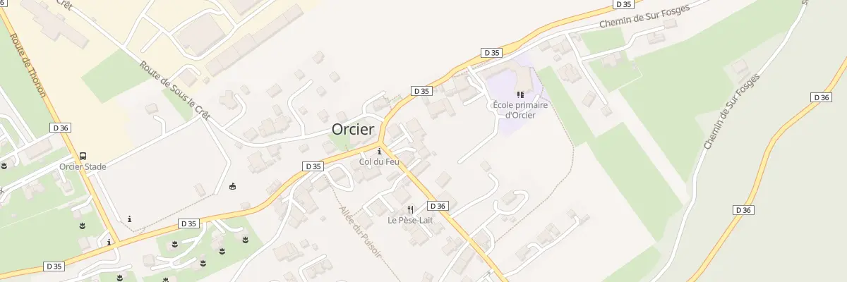 Plan du 31 Rte du Col du Feu à Orcier