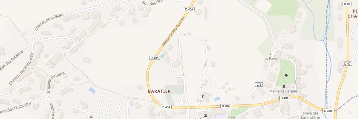 Plan du 168 All du Vieux Chemin à Baratier
