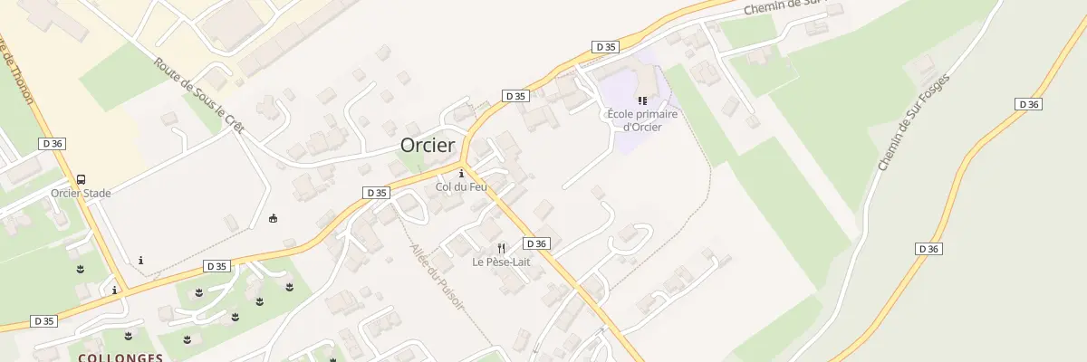 Plan du 55 Rte du Col du Feu à Orcier