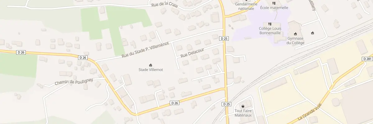 Plan du 7 Rue Delacour à Pays-de-Clerval