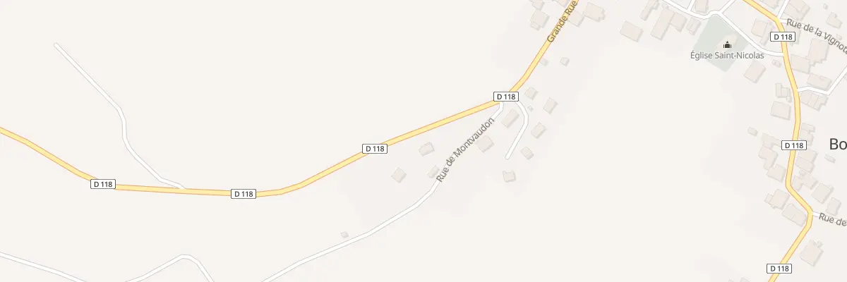 Plan du 2 Rue de Montvaudon à Bournois