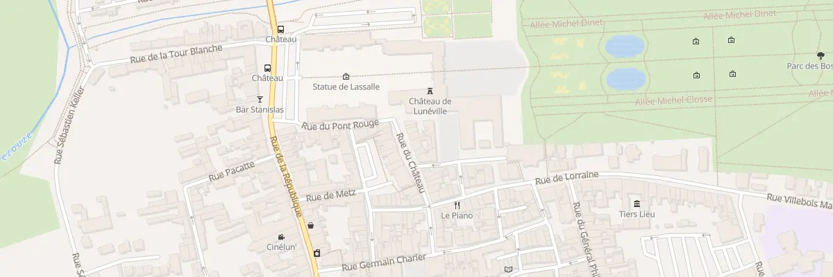 Plan du 22 Rue du Château à Lunéville