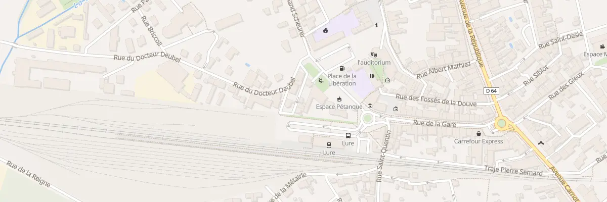 Plan du 1 Rue du Tramway à Lure