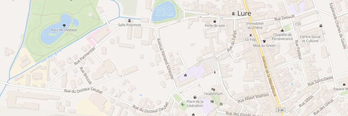 Plan du 10 Rue Fernand Scheurer à Lure