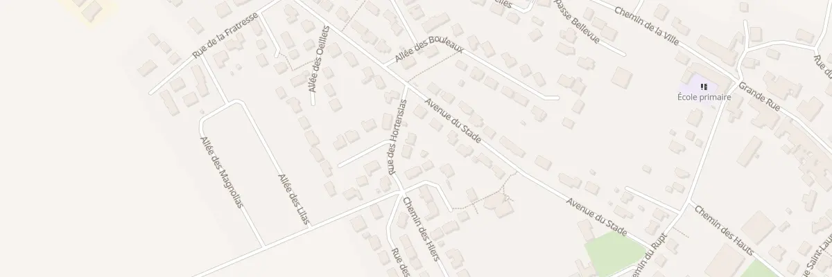 Plan du 2 Rue des Hortensias à Hériménil