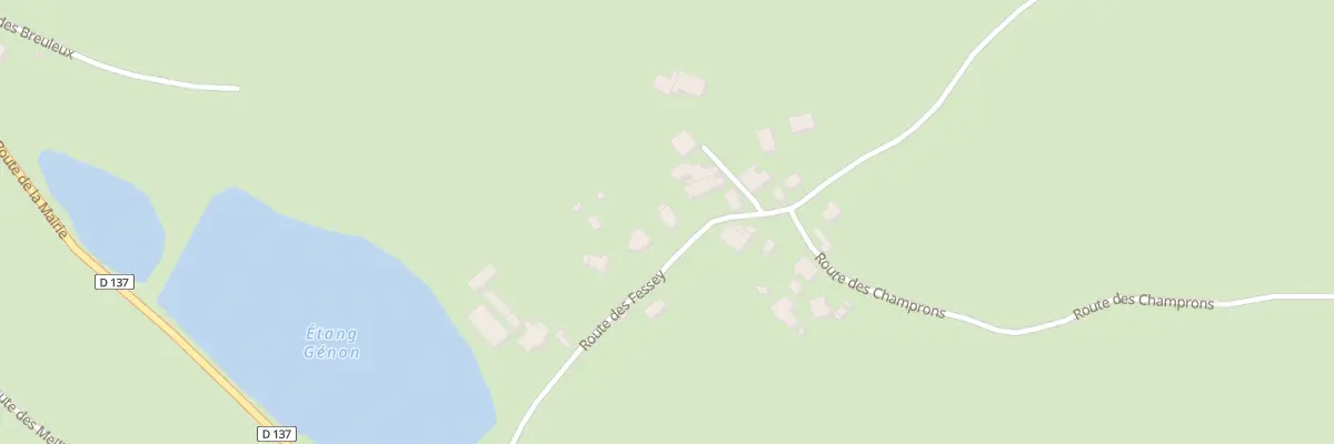 Plan du 9B Rte des Fessey à La Corbière