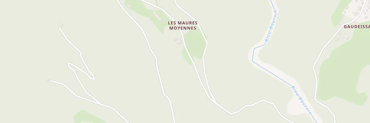 Plan du 1000 Rte des Maures à Méolans-Revel
