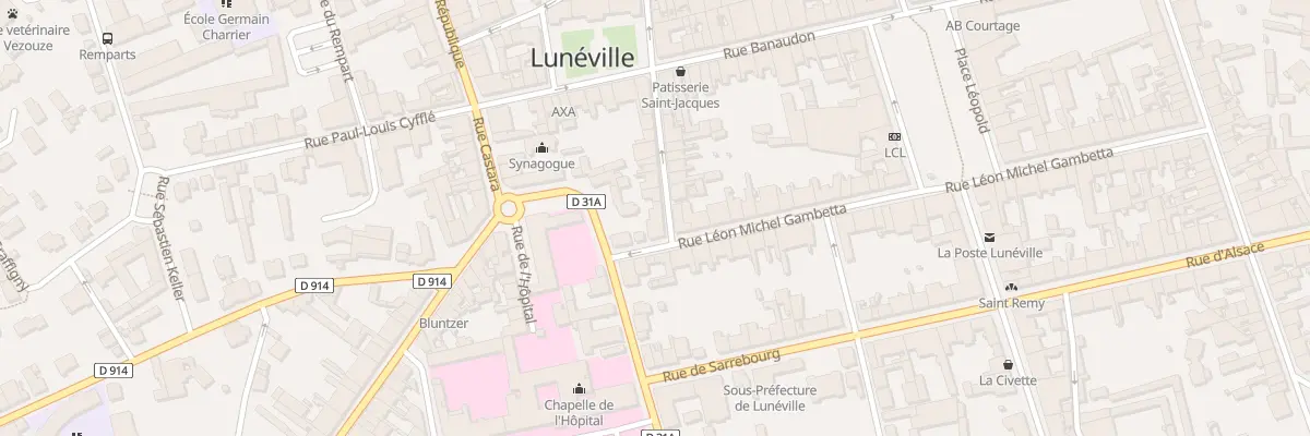 Plan du 16 Rue de la Brèche à Lunéville
