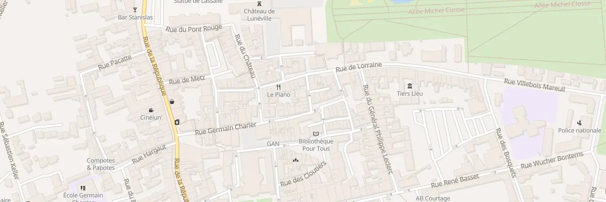 Plan du 7 Rue de la Commanderie à Lunéville