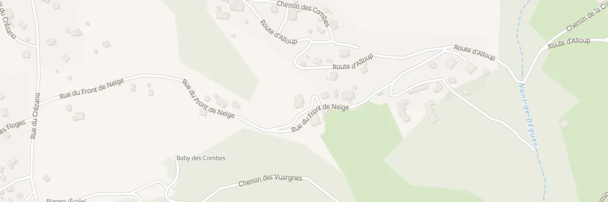 Plan du 485 Rue du Front de Neige à Mont-Saxonnex