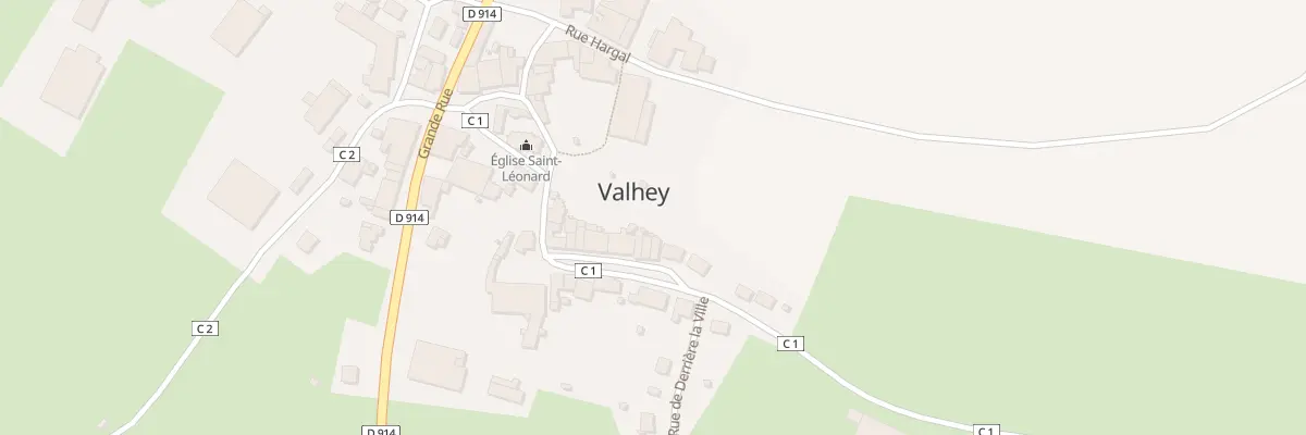 Plan du 11 Rue Haute à Valhey