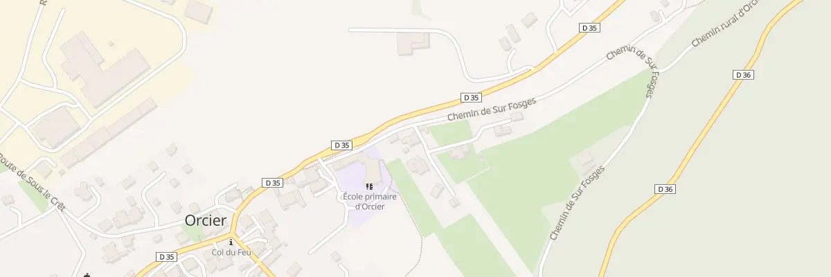 Plan du 110 Rue des croix à Orcier