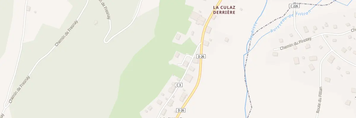 Plan du 46 Che de la Culaz à Mégevette