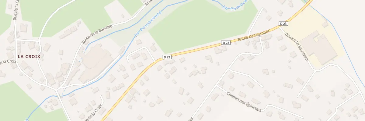 Plan du 1 Grande Rue au Val-d’Ajol