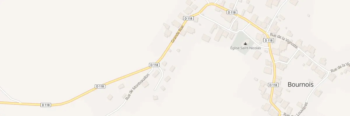 Plan du 41 Gr Grande Rue à Bournois
